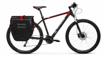 Extrawheel sakwy rowerowe tylne Biker Black-Black 50L - 3