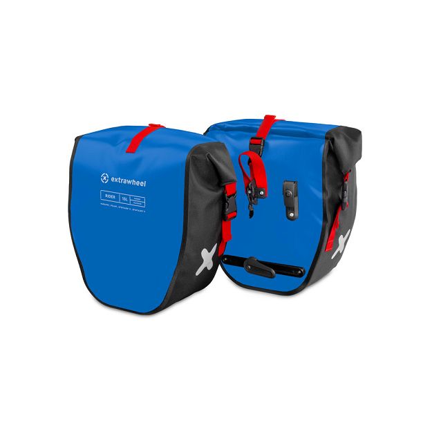 Sakwy rowerowe Extrawheel Rider Blue-Black 30L