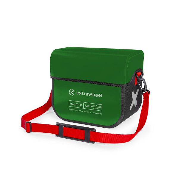 Extrawheel torba na kierownicę Handy Green/Black XL 7,5L