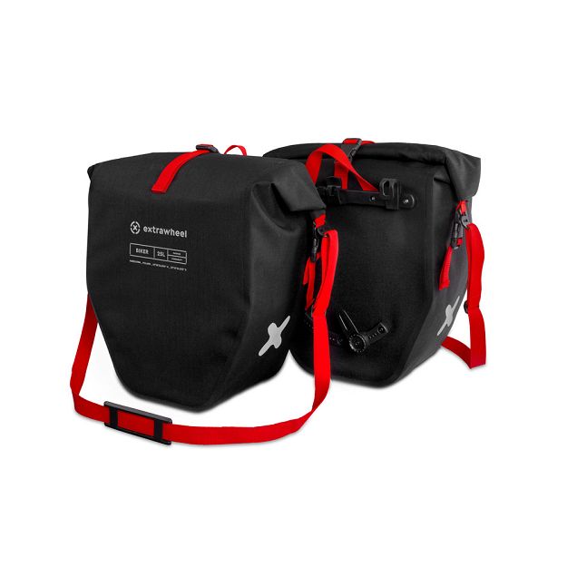 sakwy rowerowe Extrawheel Biker PRO Premium Black 50L
