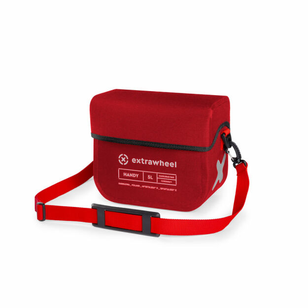 Extrawheel torba na kierownicę Handy Premium Red 5L Cordura