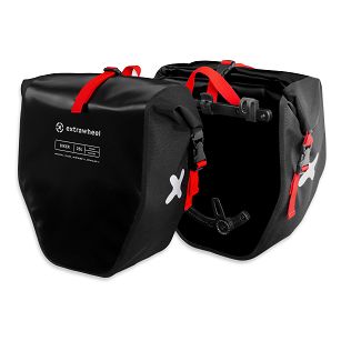 Extrawheel sakwy rowerowe Biker PRO Black 50L