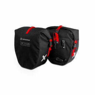 Extrawheel sakwy rowerowe uniwersalne Rider Premium Black 30L Cordura