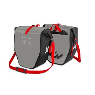 Extrawheel Sakwy rowerowe Biker PRO Grey-Black 50L