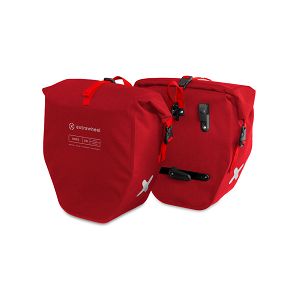 Extrawheel sakwy rowerowe tylne Biker Premium Red 50L Cordura