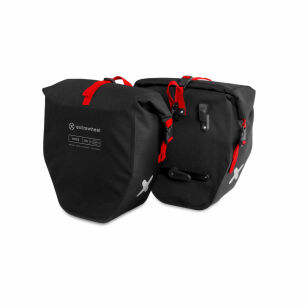 Extrawheel sakwy rowerowe tylne Biker Premium Black 50L Cordura